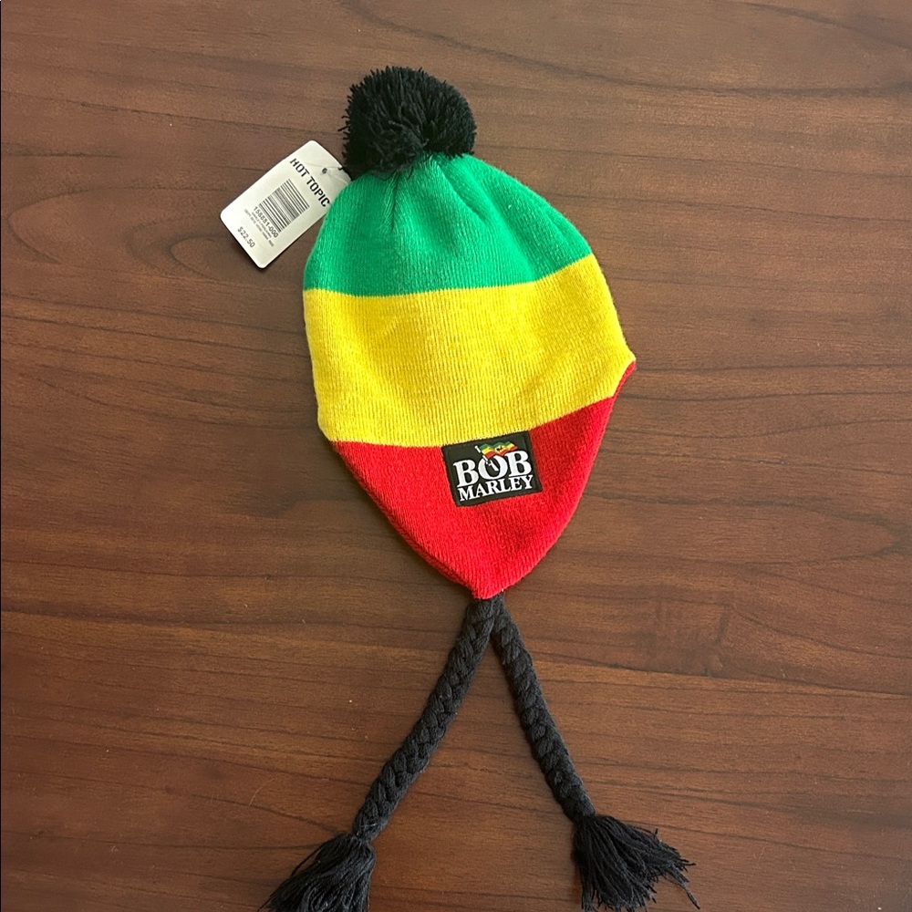 Hot Topic Bob Marley Rasta Beanie-brand new, with tag!
